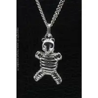 MOOYE ® - Collectie Zilveren Beer opengewerkt ketting hanger