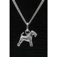 MOOYE ® - Collectie Zilveren Lakeland terrier ketting hanger - klein