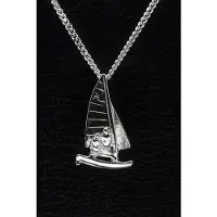 MOOYE ® - Collectie Zilveren Catamaran ketting hanger