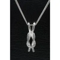 MOOYE ® - Collectie Zilveren Touwknoop ketting hanger