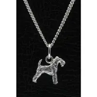 MOOYE ® - Collectie Zilveren Welsh terrier ketting hanger - klein