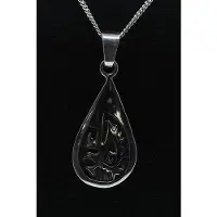 MOOYE ® - Collectie Zilveren Indiaan Adelaar druppel hopi style ketting hanger