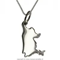 MOOYE ® - Collectie Zilveren Provincie Noord Holland ketting hanger