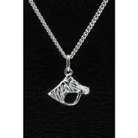 MOOYE ® - Collectie Zilveren Paardenhoofd ketting hanger