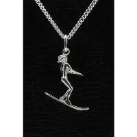 MOOYE ® - Collectie Zilveren Waterskiester ketting hanger