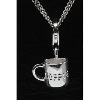 MOOYE ® - Collectie Zilveren Kopje koffie half hanger n bedel