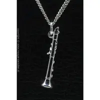 MOOYE ® - Collectie Zilveren Klarinet middel ketting hanger
