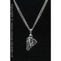 MOOYE ® - Collectie Zilveren Kaaspuntje ketting hanger
