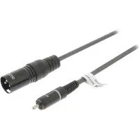 Sweex XLR naar Tulp kabel (m/m) - - 5 meter (Ongebalanceerd, Mono)