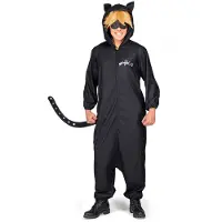 MOM Pijama Cat Man Costume Zwart XS Kinderen