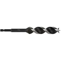 Wolfcraft - 12mm Slangenboor voor Houtbalken - 165mm - Zeskantschacht Houtboor - Hex - 7134000