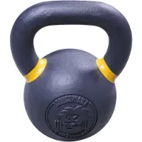 Lifemaxx Crossmaxx Kettlebell - Gietijzer met Poedercoating - 28 kg