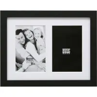 Deknudt Frames S66KA2 Cadre Photo pour 2 Photos Vertical Noir 13 x 18 cm