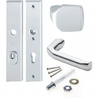 Hoppe Knop/Kruk Garnituur Kerntrek 61G/2236ZA/2214/113 SKG*** - 92 mm, 54 mm