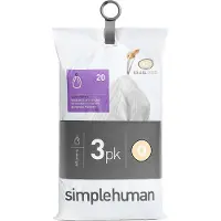 Simplehuman Vuilniszakken Code Q - 50-65 Liter (60 stuks)