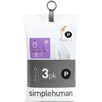 Simplehuman Afvalzakken Code P - 50-60 Liter (60 stuks)