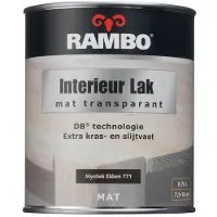 Rambo Pantserlak Interieur Transparant Mat Mystiekebben 0771-0,75 Ltr
