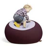 Terapy Stanley Zitzak - Aubergine / Lila - 70cm x 70cm x 60cm - Zacht Rekbaar Katoen
