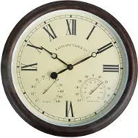 Esschert Design Buitenklok romeinse cijfer l6b38h38