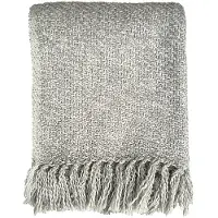 Malagoon Plaids, deken Light grey melee throw dames 125x150 cm