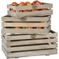 Esschert Design fruitkisten grenenhout naturel 3 stuks