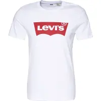 Levi's Shirt 'Graphic Set-In Neck T-Shirt' rood / wit