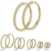The Jewelry Collection klap-oorringen Diamant 0.23 Ct. - Geelgoud (14 Krt.)
