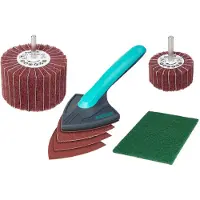 Wolfcraft Jeu de polissage du bois 7 pièces 5642000