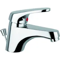 Isifix Wastafelkraan go by van marcke fresh chroom met automatische lediging
