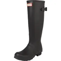 Hunter Dames Orig Terug Verstelbare Laarzen zwart (36), Plat, Geen, Casual WFT1001RMA