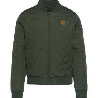 Urban Classics Tussenjas 'Diamond Quilt' olijfgroen
