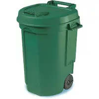 Eda 10633 Prullenbak 110 l Polypropyleen (l x b x h) 58 x 55 x 81 cm Groen 1 stuk(s)