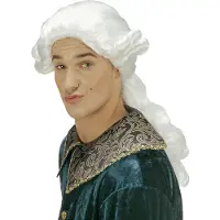 Finidi Carnavalspruik: Witte graaf Nelson pruik