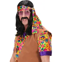 Finidi Pruik hippie John zwart