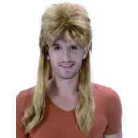 Vegaoo Foute blonde pruik voor mannen