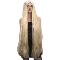 Vegaoo Lange blonde vrouwenpruik