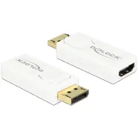 DeLOCK premium DisplayPort naar HDMI adapter - DP 1.2 / HDMI 1.4 (4K 30Hz) / wit