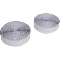 Fixman Witte Klittenband Rollen, Zelfklevend, 2 Stuks 25 Mm X 5 M