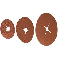 Wolfcraft Schuurschijf fiber 125mm K04 per 5 stuks