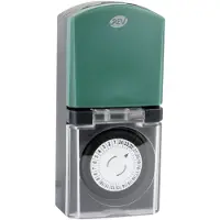 Rev Ritter 0025710603 elektrische timer Zwart, Groen Dagelijkse timer