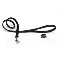 Beeztees Wandelriem Active 130x1,7 cm leer zwart 745887