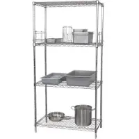 Vogue Chroom Voorraadrek 183(h)x91,5(b) x 61(d)cm
