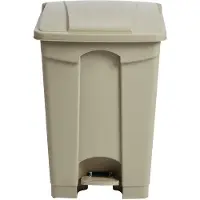 Jantex beige pedaal afvalbak 65Ltr