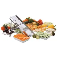 HorecaTraders Groente-snijder | RVS | Mandoline | 41 x 13 x 25 cm
