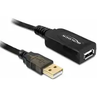 DeLOCK 82689 USB-kabel USB 2.0 USB-A stekker, USB-A bus 15.00 m Meerdere kleuren