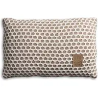 Knit Factory Mila Kussen - Marron/Beige - 60x40 cm