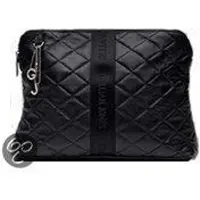 Gillian Jones Toilettas - Leer- Zwart - 19x3x15cm