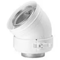 Burgerhout Concentrische rookgasafvoerbocht 125x80 45grd
