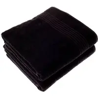 Hamams own Bamboe sauna handdoek xxl zwart van Hamams own