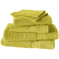 De Witte Lietaer Badtextielset Helene Warm Olive (Set van 6)